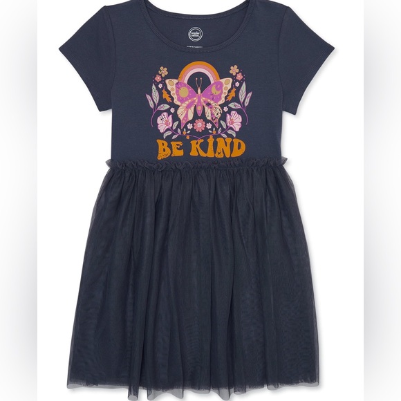 Wonder Nation Fit & Flare “Be Kind” Tutu Dress - Picture 1 of 2